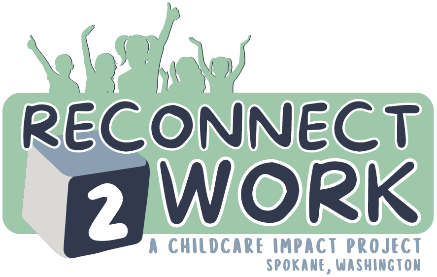 Logo for the Reconnect 2 Work Childcare Impact Project