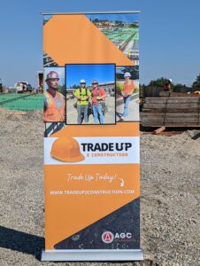 Trade Up 2 Construction promotional banner