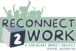 Logo for the Reconnect 2 Work Childcare Impact Project