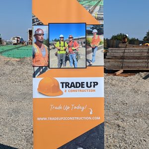 Trade Up 2 Construction promotional banner